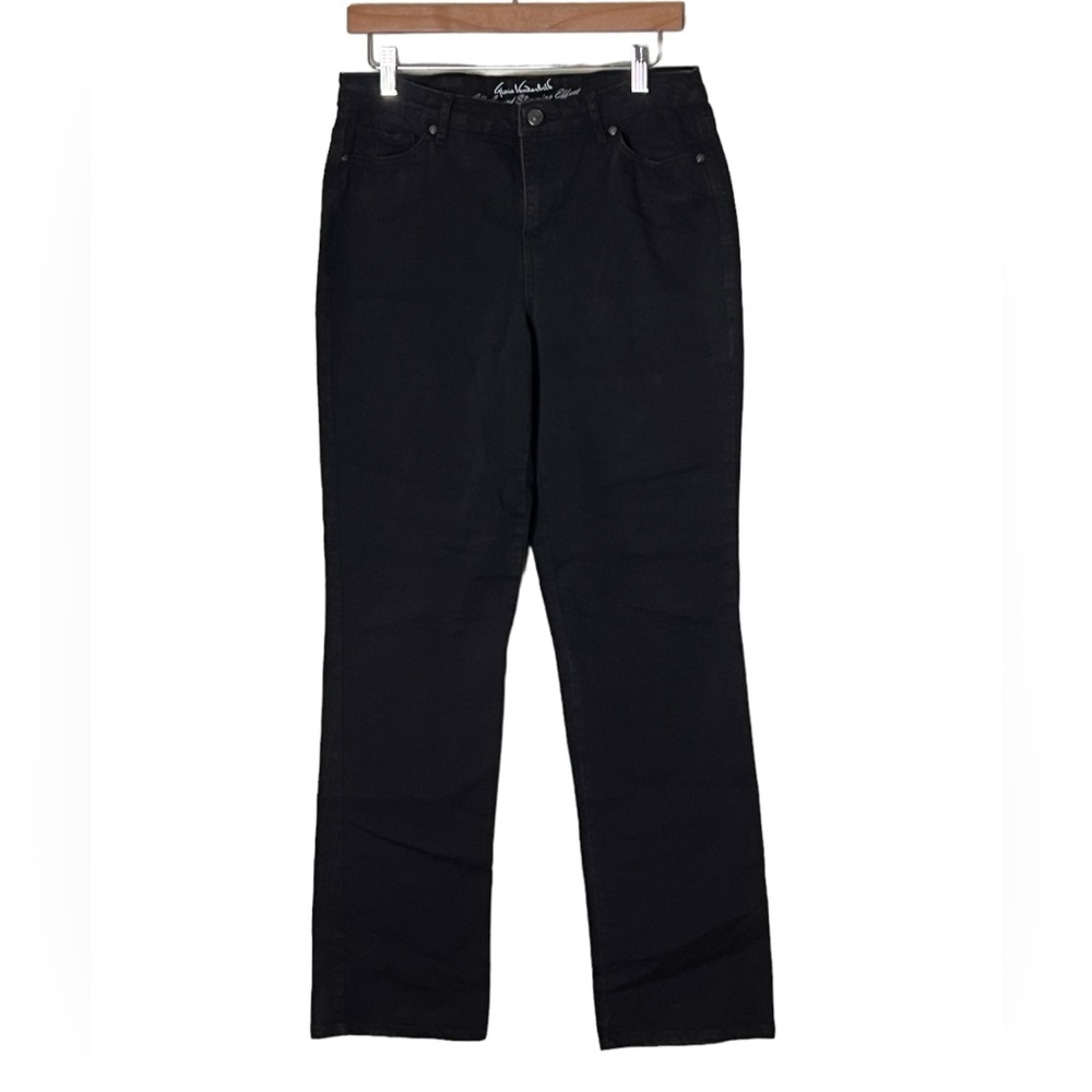 Gloria Vanderbilt | Rail straight high rise classic black jeans size 8 - Picture 6 of 13